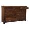 Rustic Timber 9 Drawer Dresser
