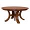 Carlyl Split Base Round Dining Table w/ 6-Leaves