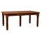 Cutshall Dining table w/ 3 Leaves- Brown Maple