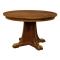 Mission 48" Round Pedestal Dining Table w/ Leaves