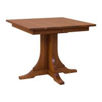 36" x 36" Mission Square Dining Table with leaves