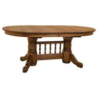 Traditional 72" Oval Dining Table w/ 4 Leaves