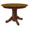 Amish 42" Round Pedestal Dining Table w/ Leaf