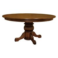 60" Round Dining Table w/ Pot Belly Base