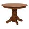 42" Round Pedestal Dining Table w/ Leaf