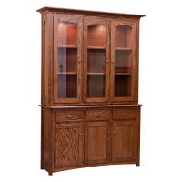 Traditional China Cabinet- Red Oak