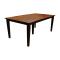 Two-Tone Amish Shaker Dining Table w/ 2-Leaves