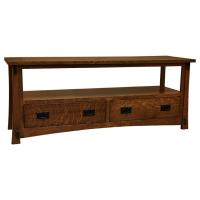 60" x 24" Amish Craftsman Open TV Stand
