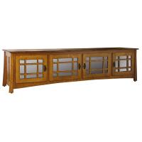 96" Amish Craftsman Wide Screen TV Stand