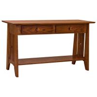48" Amish Mission Tempe 2-Drawer Sofa Table