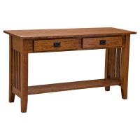 48" Amish Mission 2-Drawer Sofa Table