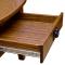 42" Oval Amish Mission One-Drawer Coffee Table
