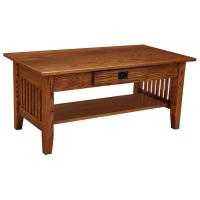 42" x 22" Amish Mission Prairie Coffee Table