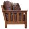 Amish Mission Sofa -Leather/Fabric