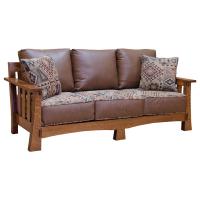 Amish Mission Sofa -Leather/Fabric