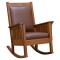 Mission Slat Rocker w/ Leather