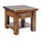 Rustic Timber End Table
