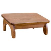 Slant Wood Foot Stool- Elm