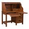 44" Roll Top Mission Desk - Red Oak