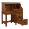44" Roll Top Mission Desk - Red Oak