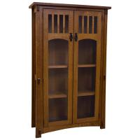 36" x 60" Amish Mission Bookcase w/ Glass Doors