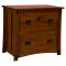 35" Amish Mission 2-Drawer Lateral File Cabinet