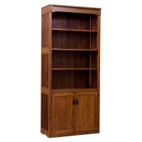 Mission Spindle Bookcase w/ Doors