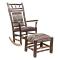 Hickory Rocker w/ Upholstered Back