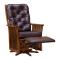 Swivel Rocker Glider w / Leather