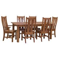 42" x 72" Mission Table Set w/ 10 Leaves