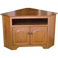 Knob View Shaker Corner TV Stand 