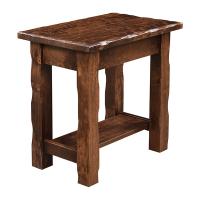 Chair Side Rustic End Table